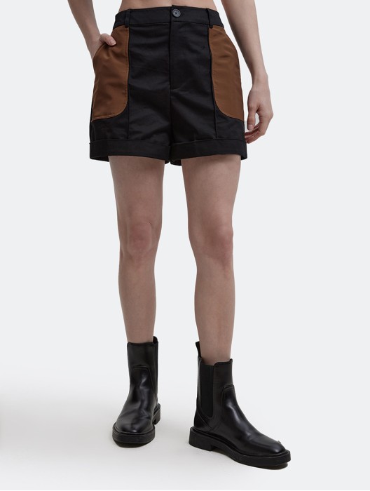 Rolled Shorts with Patch Pocket