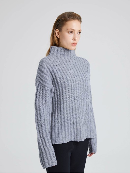 Cashmere Chunky Ribbed Sweater